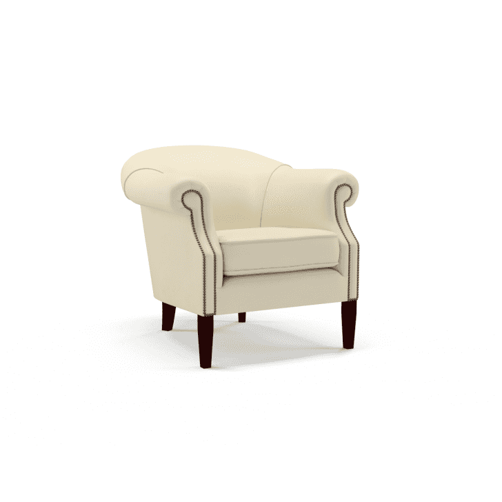 The Saxon Shelly Tub Chair | Handcrafted British Upholstered Accent Chair - EB London
