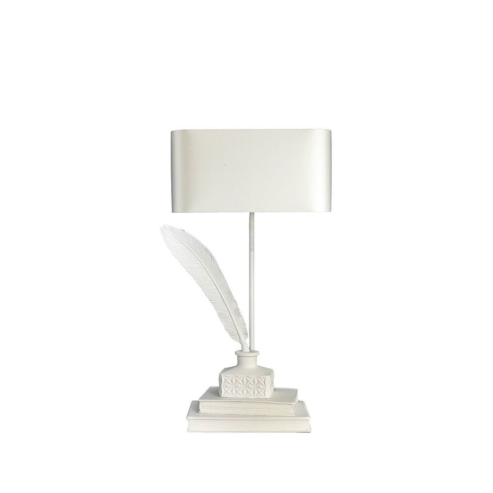 William Yeoward Tom Table Lamp Chalk Finish luxury table lamp - EB London product image 1