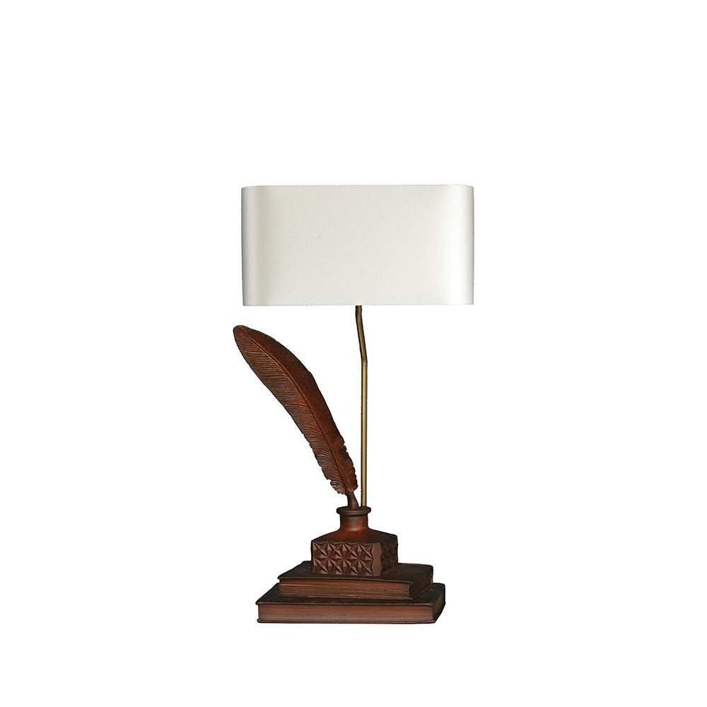 William Yeoward Tom Table Lamp Leather Finish luxury table lamp - EB London product image 1