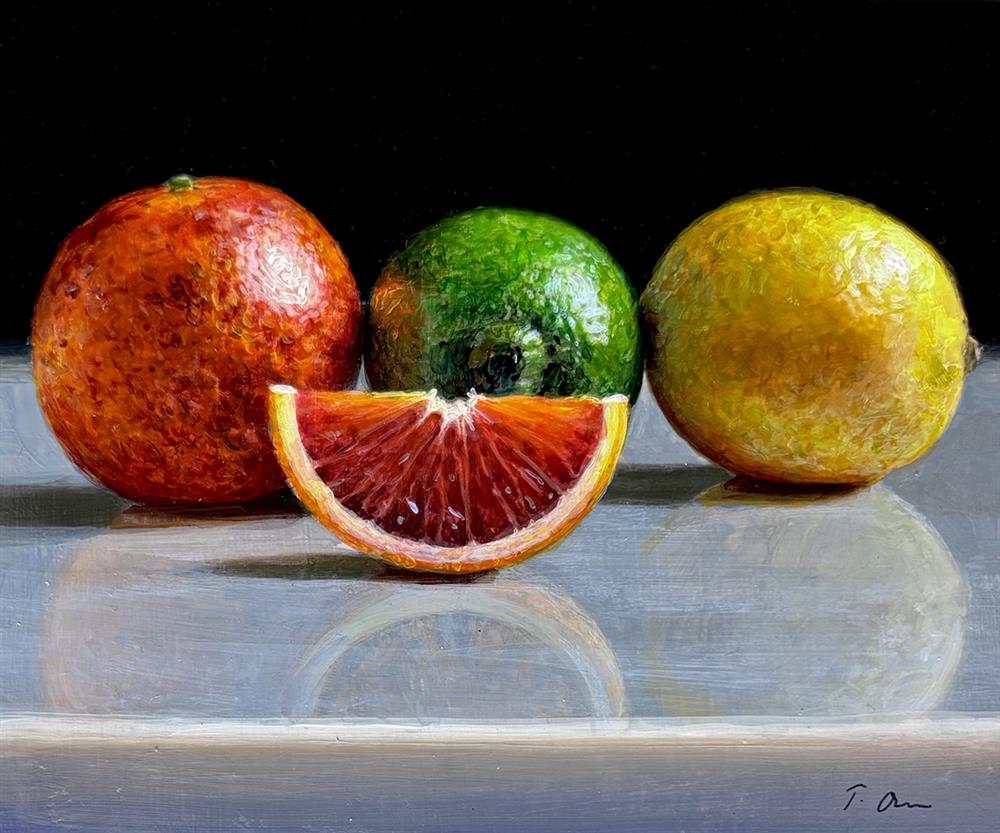 Tony Owens | Multicoloured Citrus Row | Original British Art - EB London