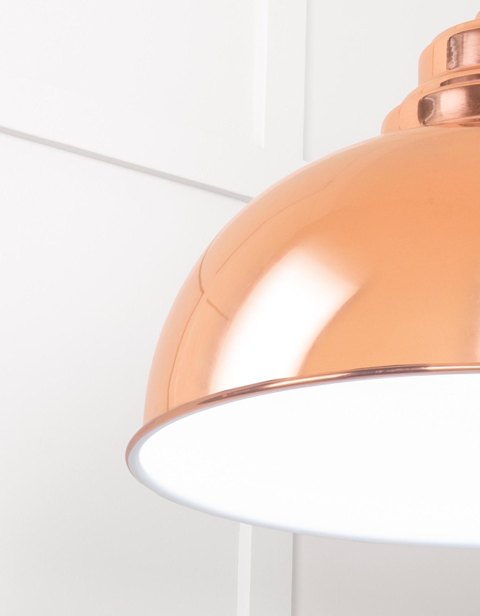 White Gloss Harborne Pendant | Bare - From The Anvil - EB London