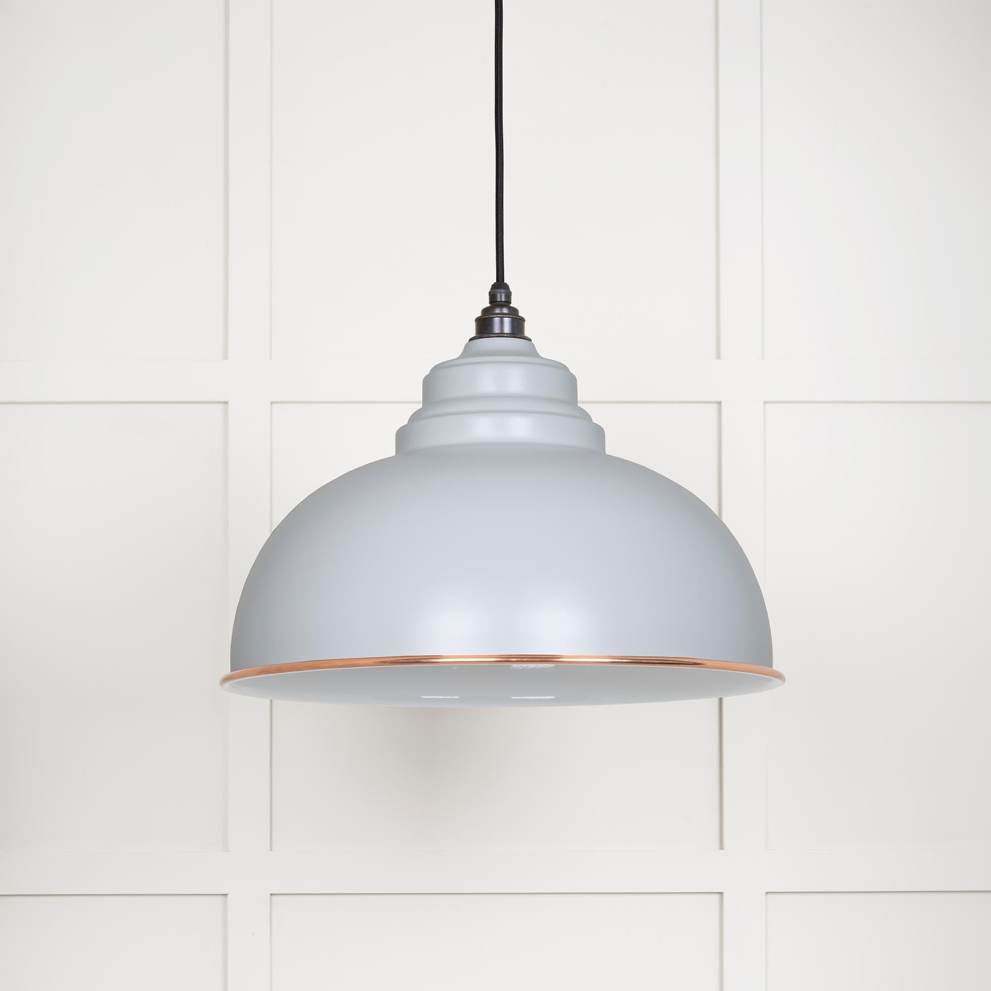 White Gloss Harborne Pendant | Birch - From The Anvil - EB London