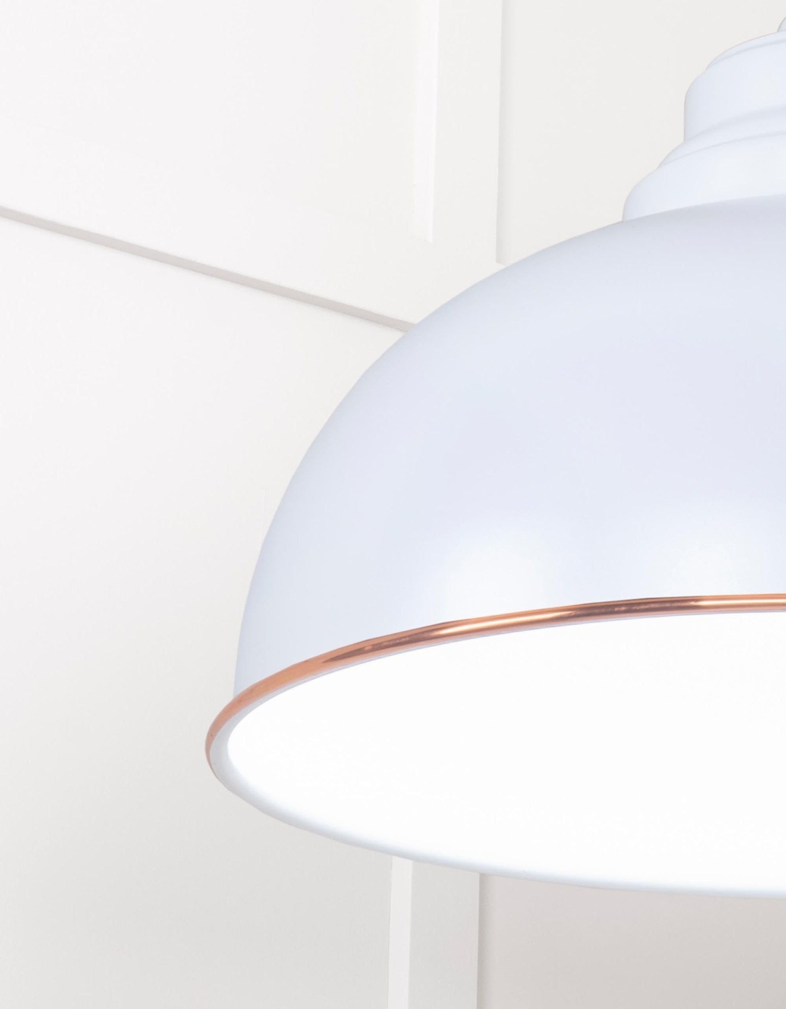 White Gloss Harborne Pendant | Birch - From The Anvil - EB London