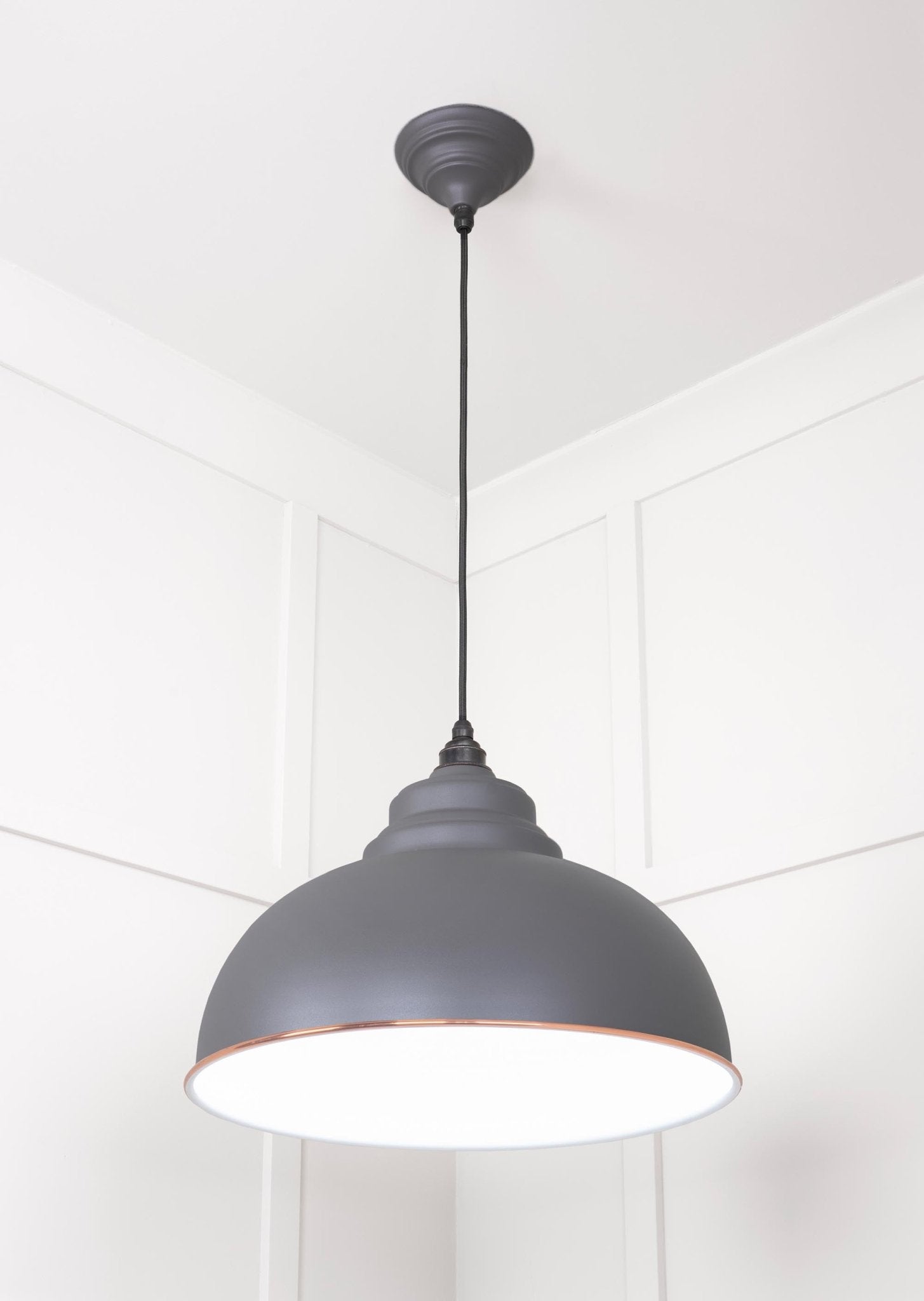 White Gloss Harborne Pendant | Bluff - From The Anvil - EB London