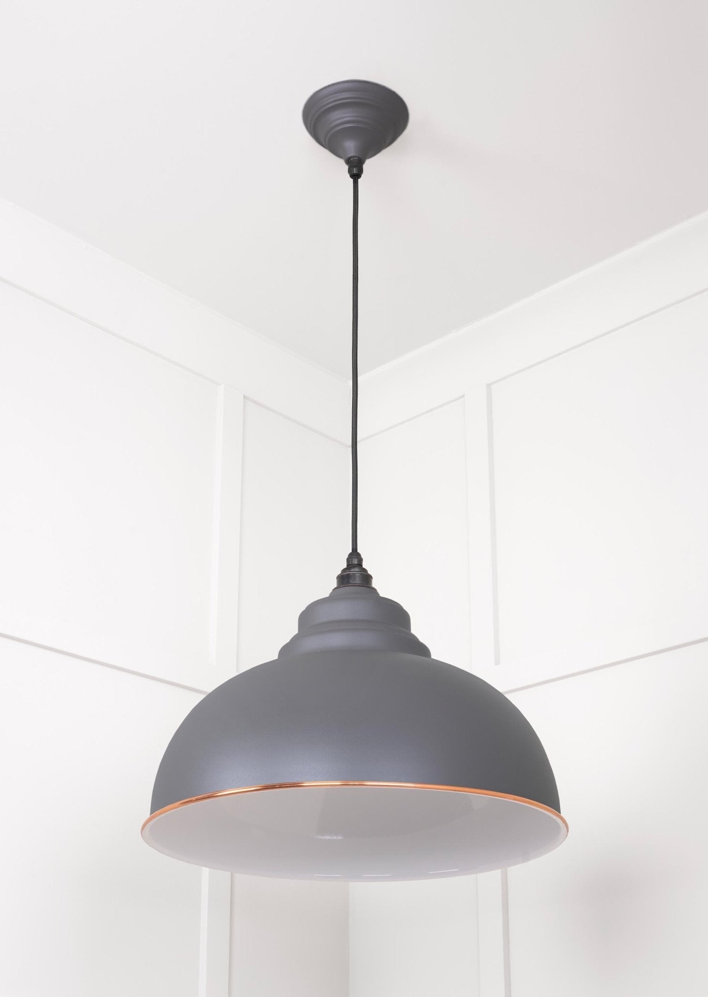 White Gloss Harborne Pendant | Bluff - From The Anvil - EB London