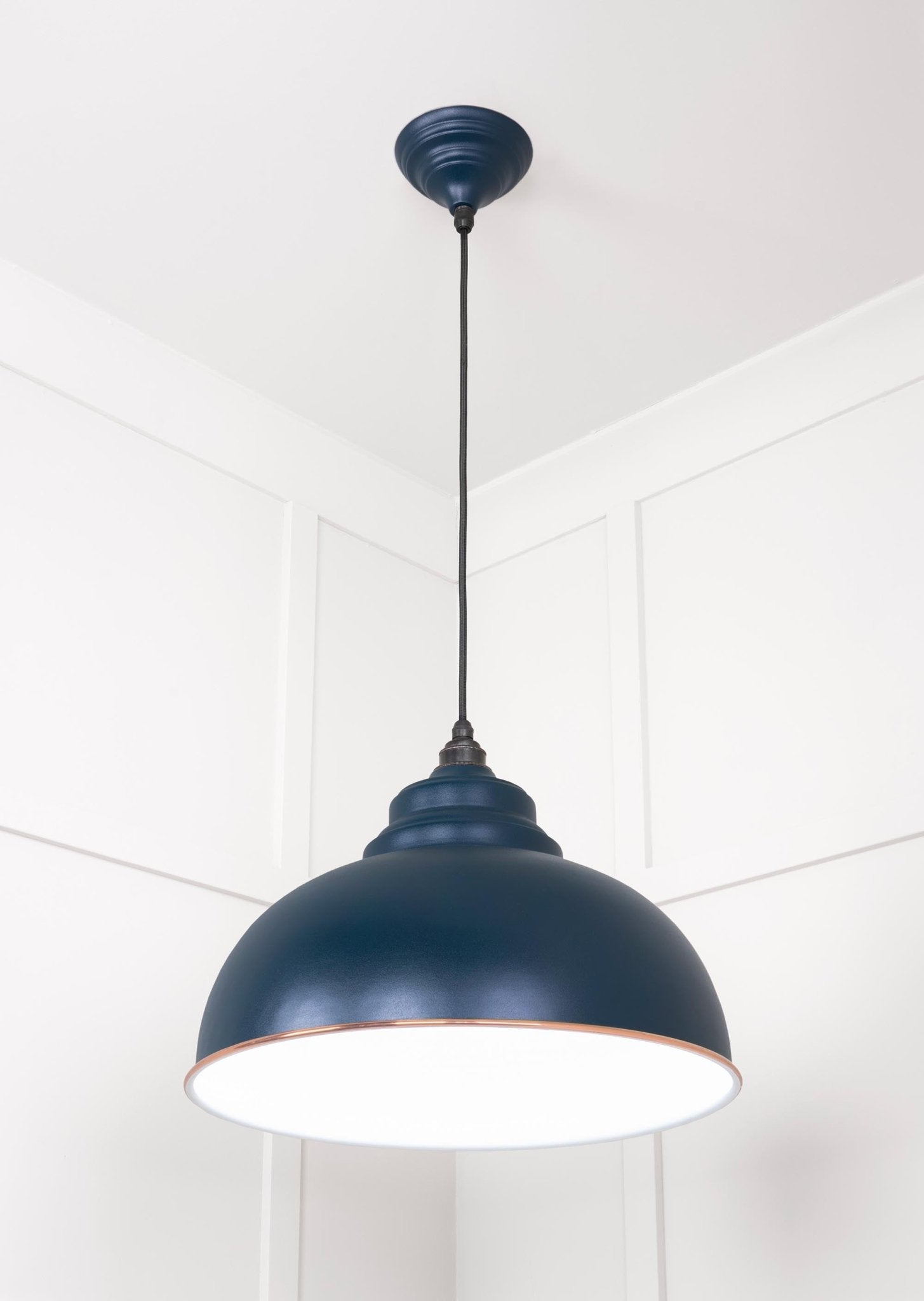 White Gloss Harborne Pendant | Dusk - From The Anvil - EB London