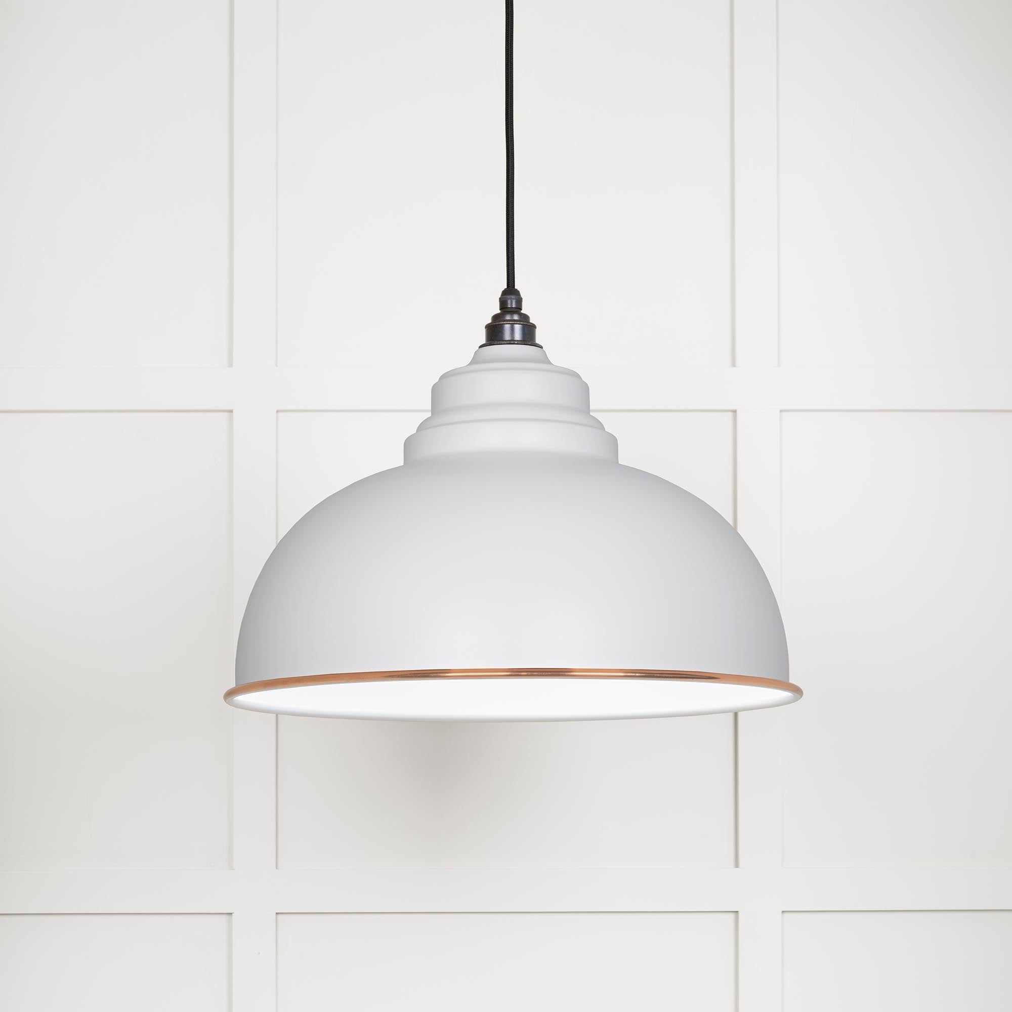 White Gloss Harborne Pendant | Flock - From The Anvil - EB London