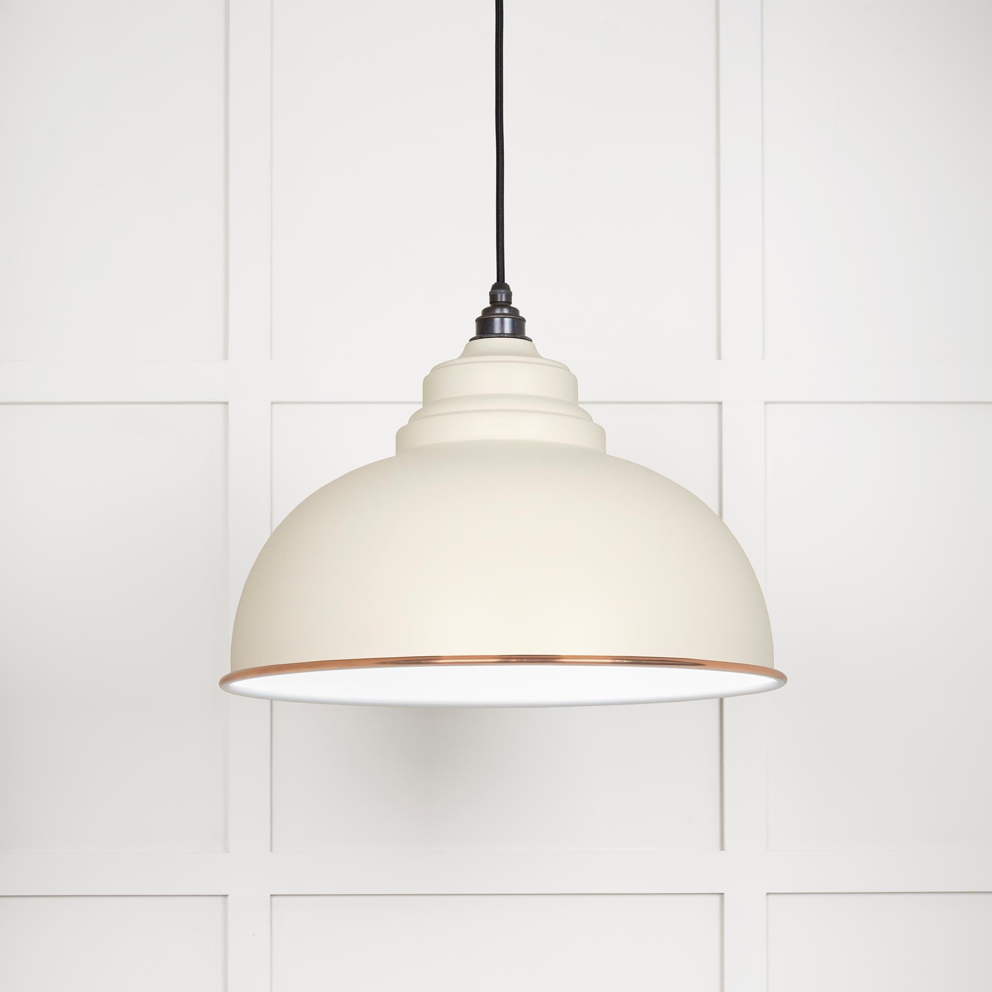 White Gloss Harborne Pendant | Teasel - From The Anvil - EB London