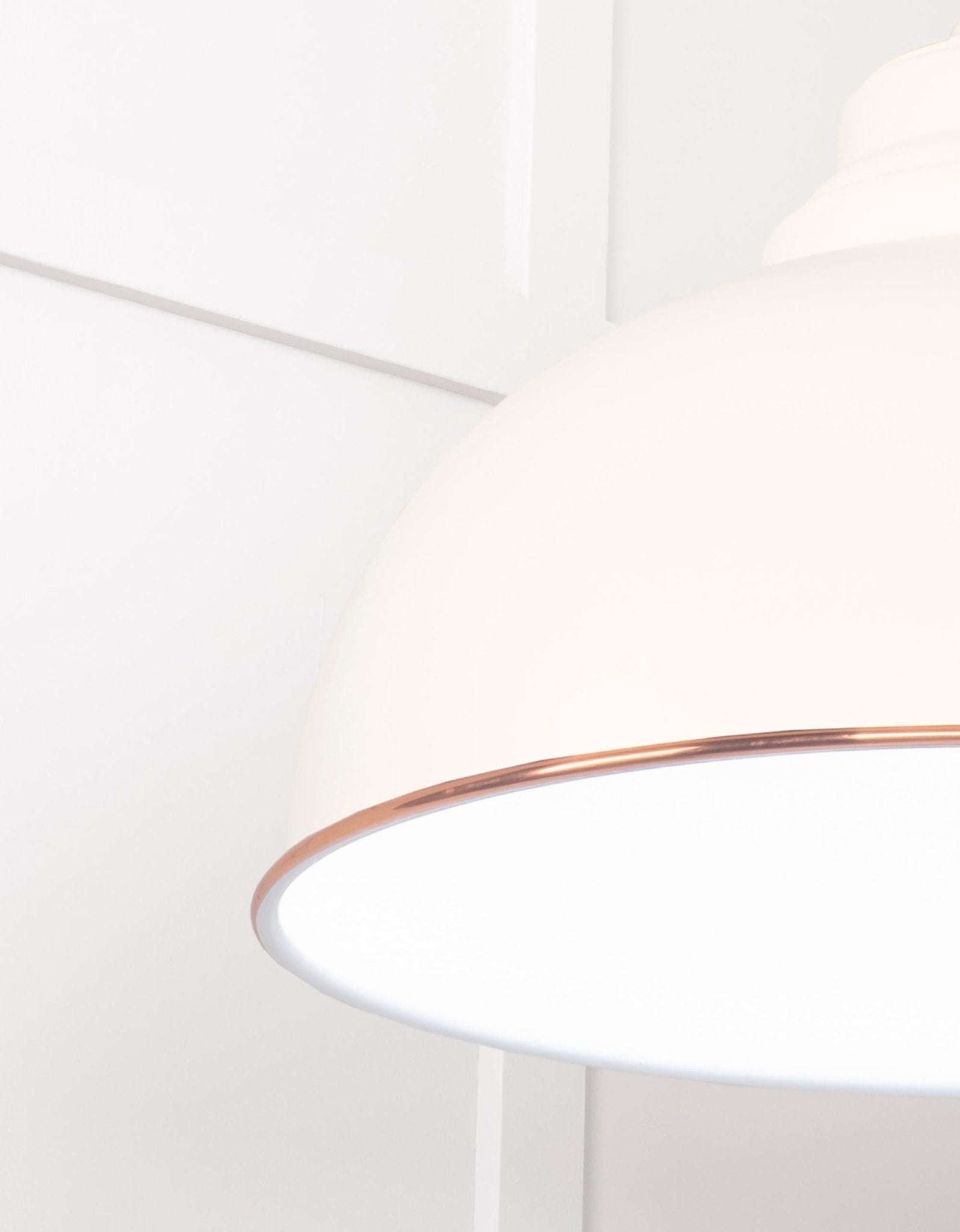 White Gloss Harborne Pendant | Teasel - From The Anvil - EB London