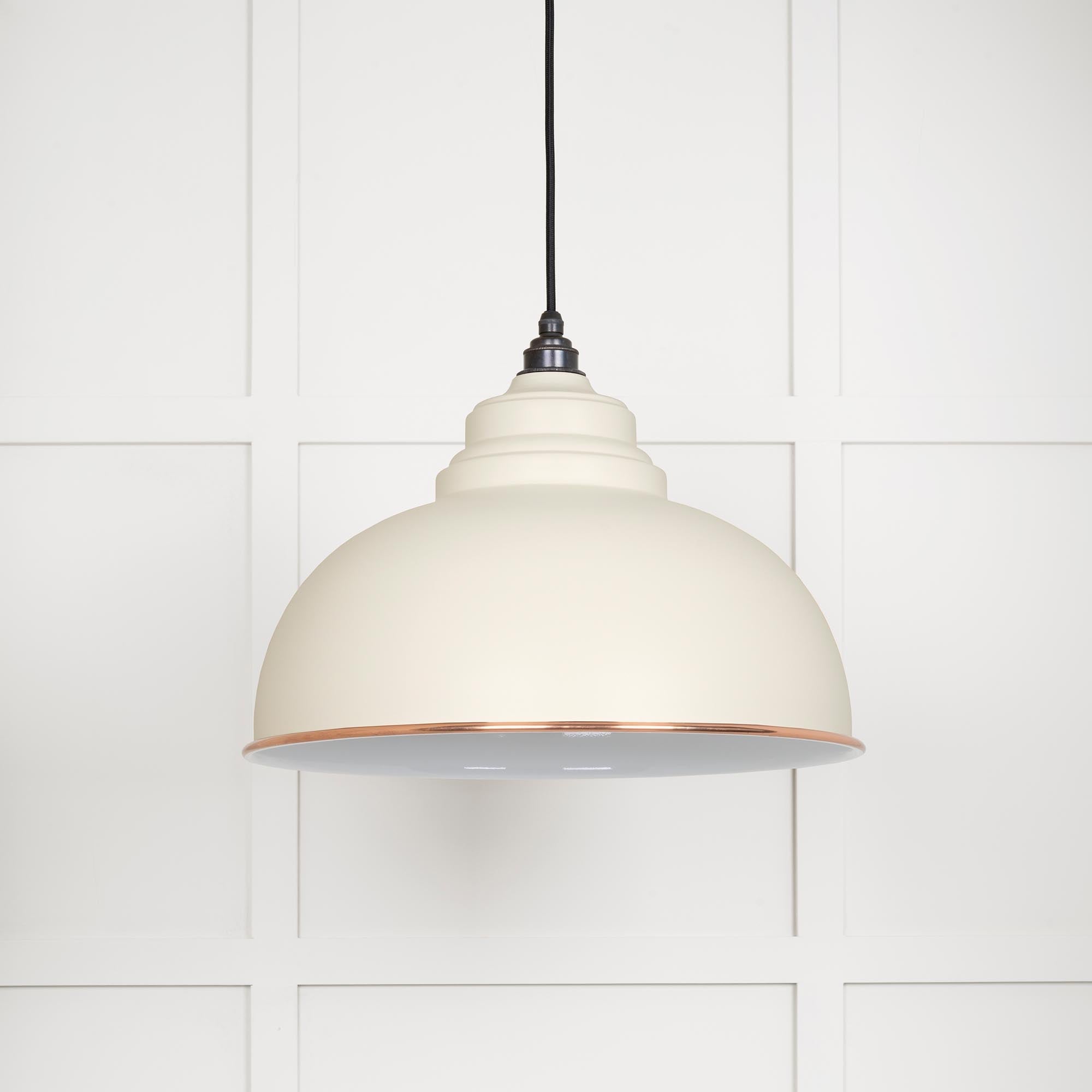 White Gloss Harborne Pendant | Teasel - From The Anvil - EB London