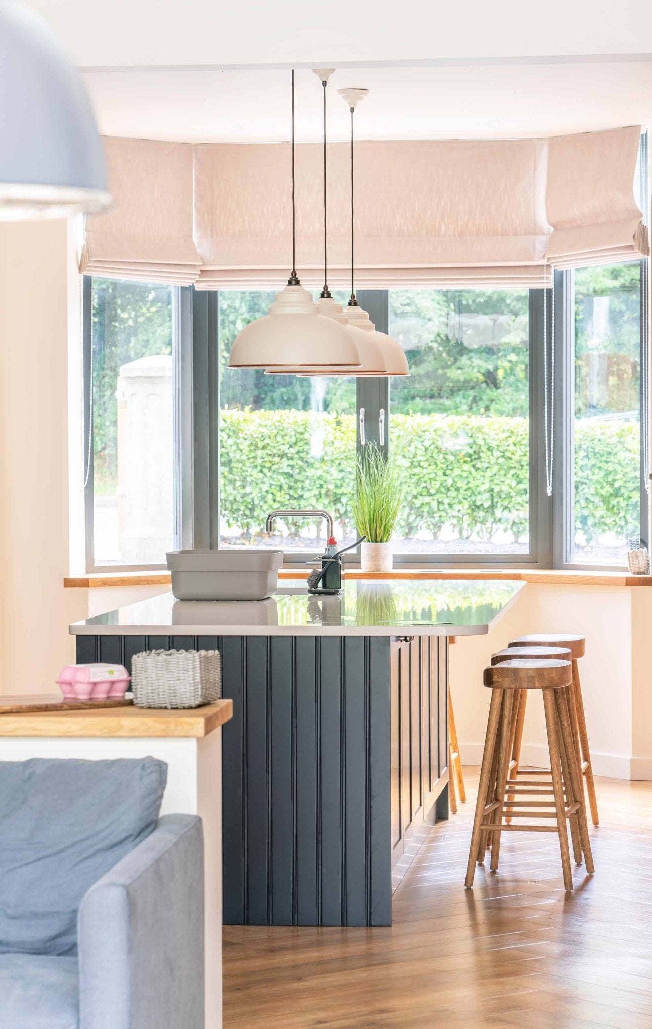 White Gloss Harborne Pendant | Teasel - From The Anvil - EB London