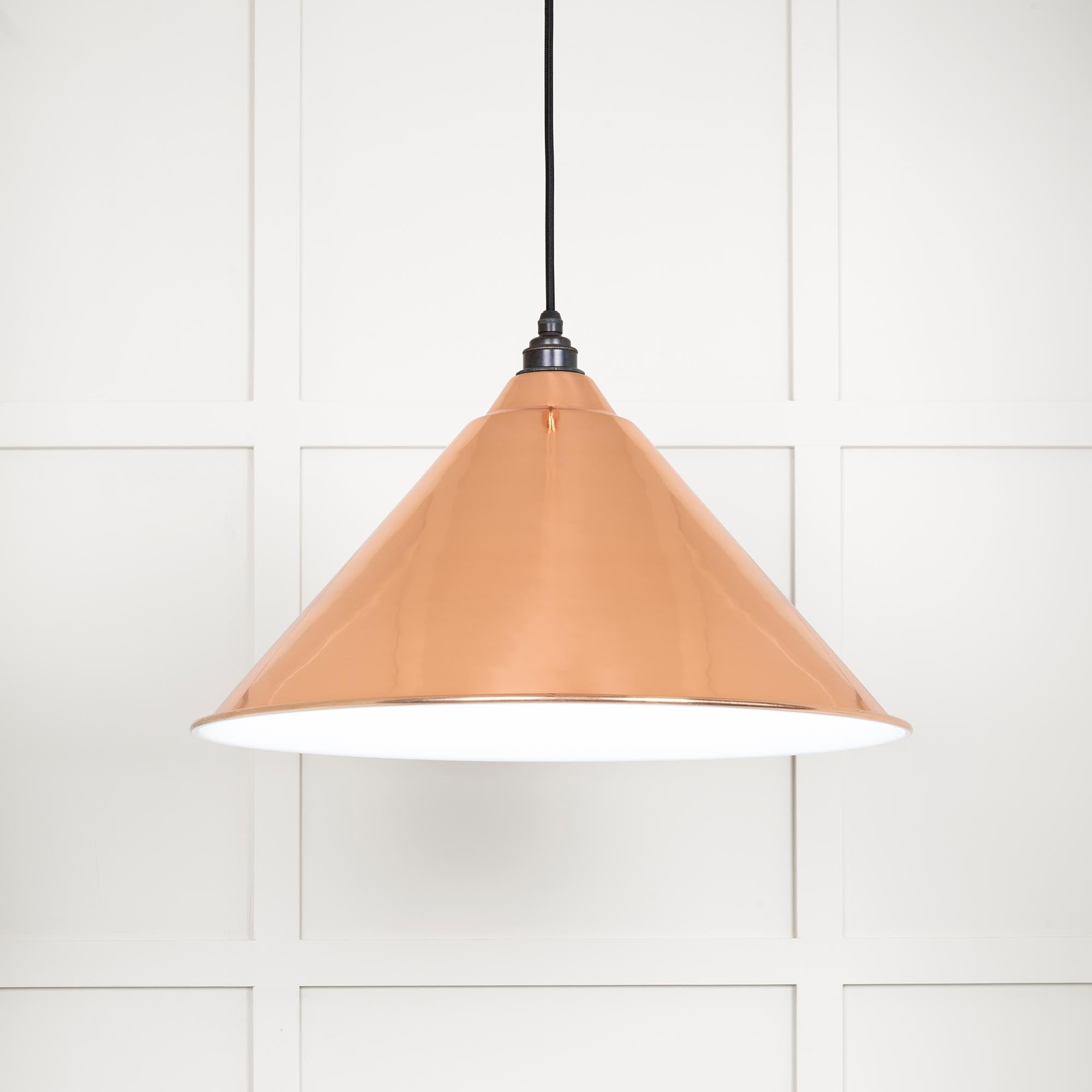 White Gloss Hockley Pendant | Accent Bare - From The Anvil - EB London