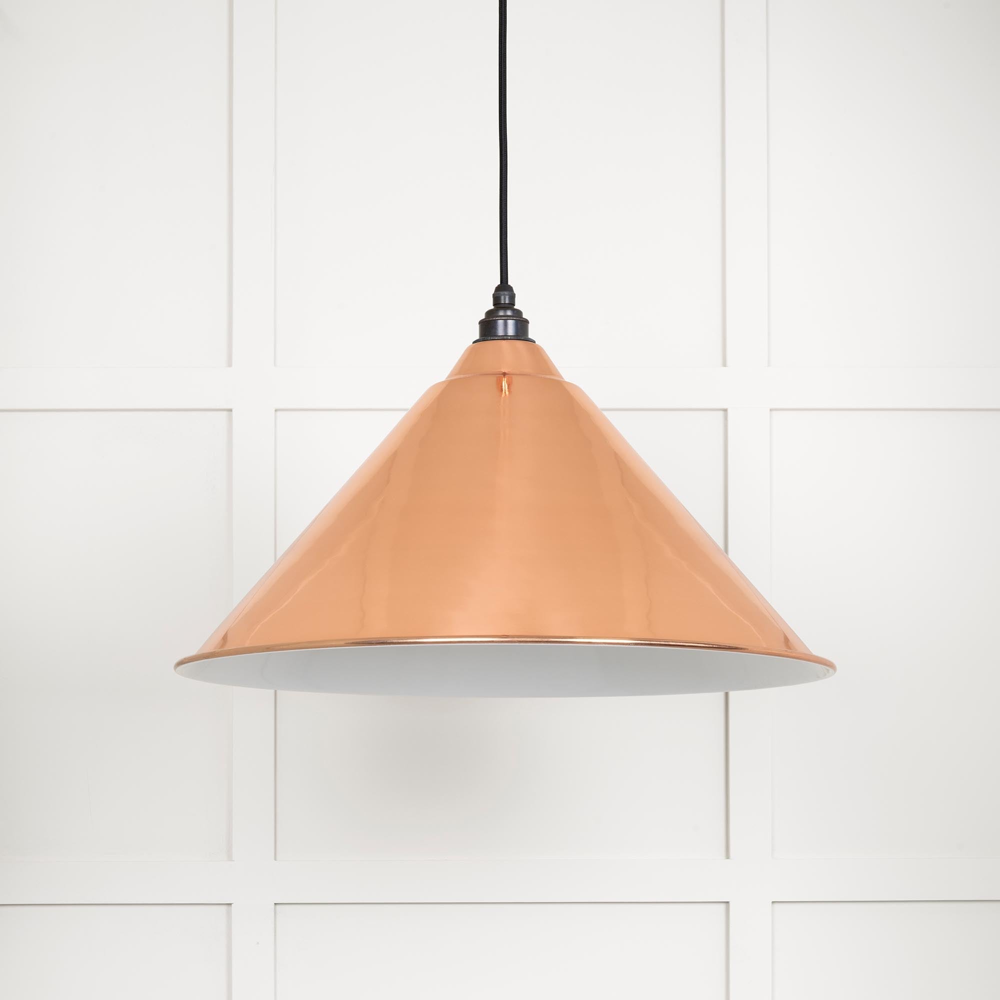White Gloss Hockley Pendant | Accent Bare - From The Anvil - EB London