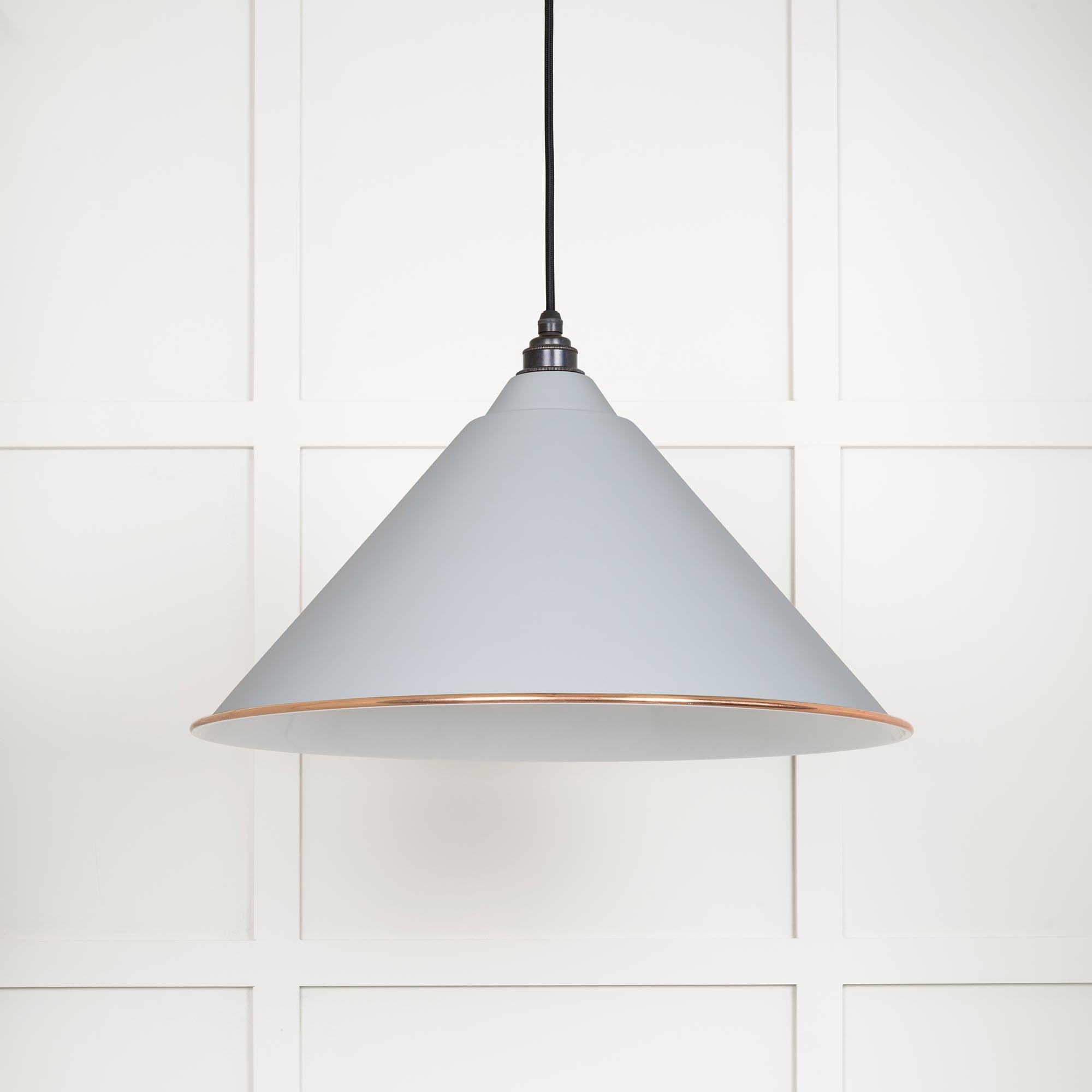 White Gloss Hockley Pendant | Accent Birch - From The Anvil - EB London