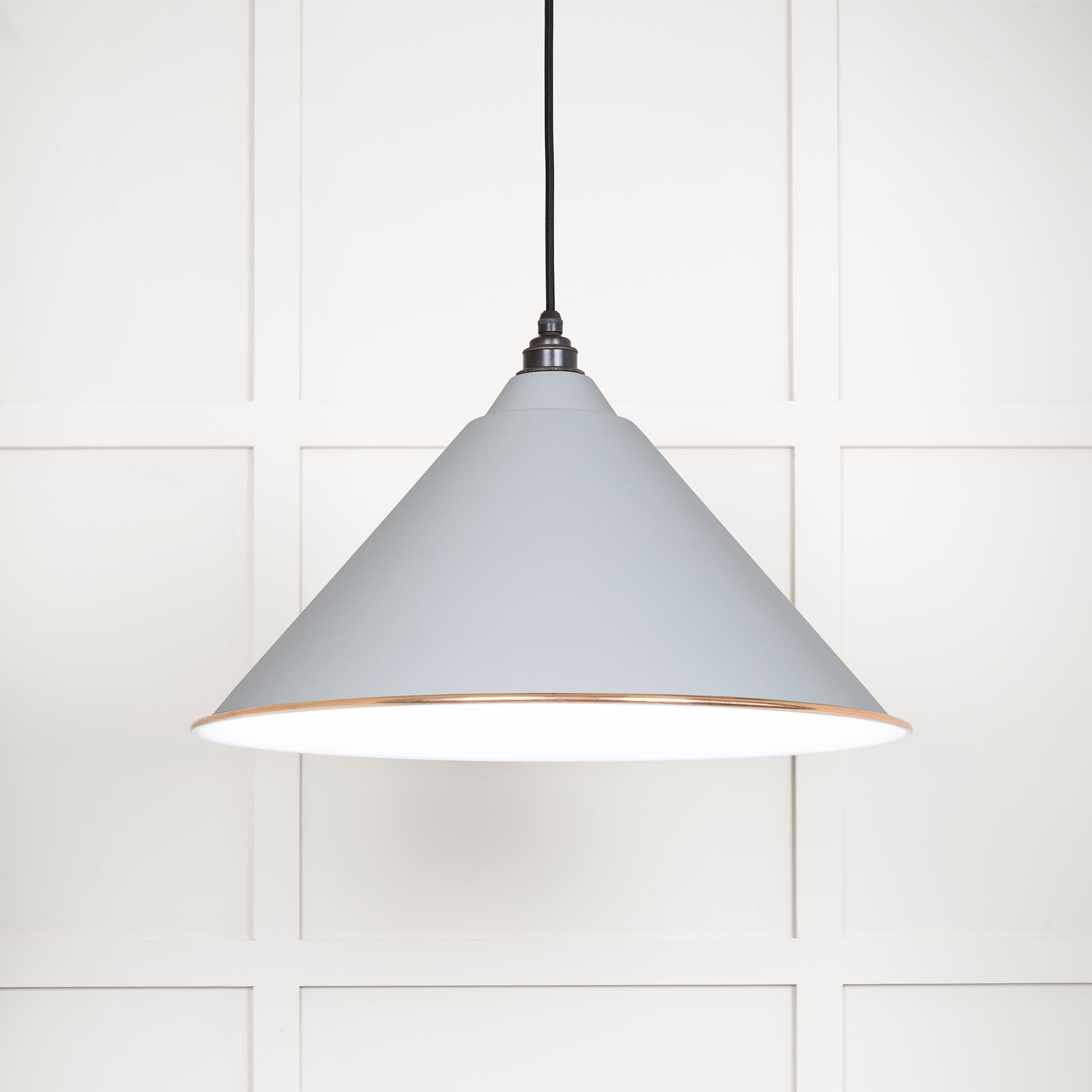 White Gloss Hockley Pendant | Accent Birch - From The Anvil - EB London