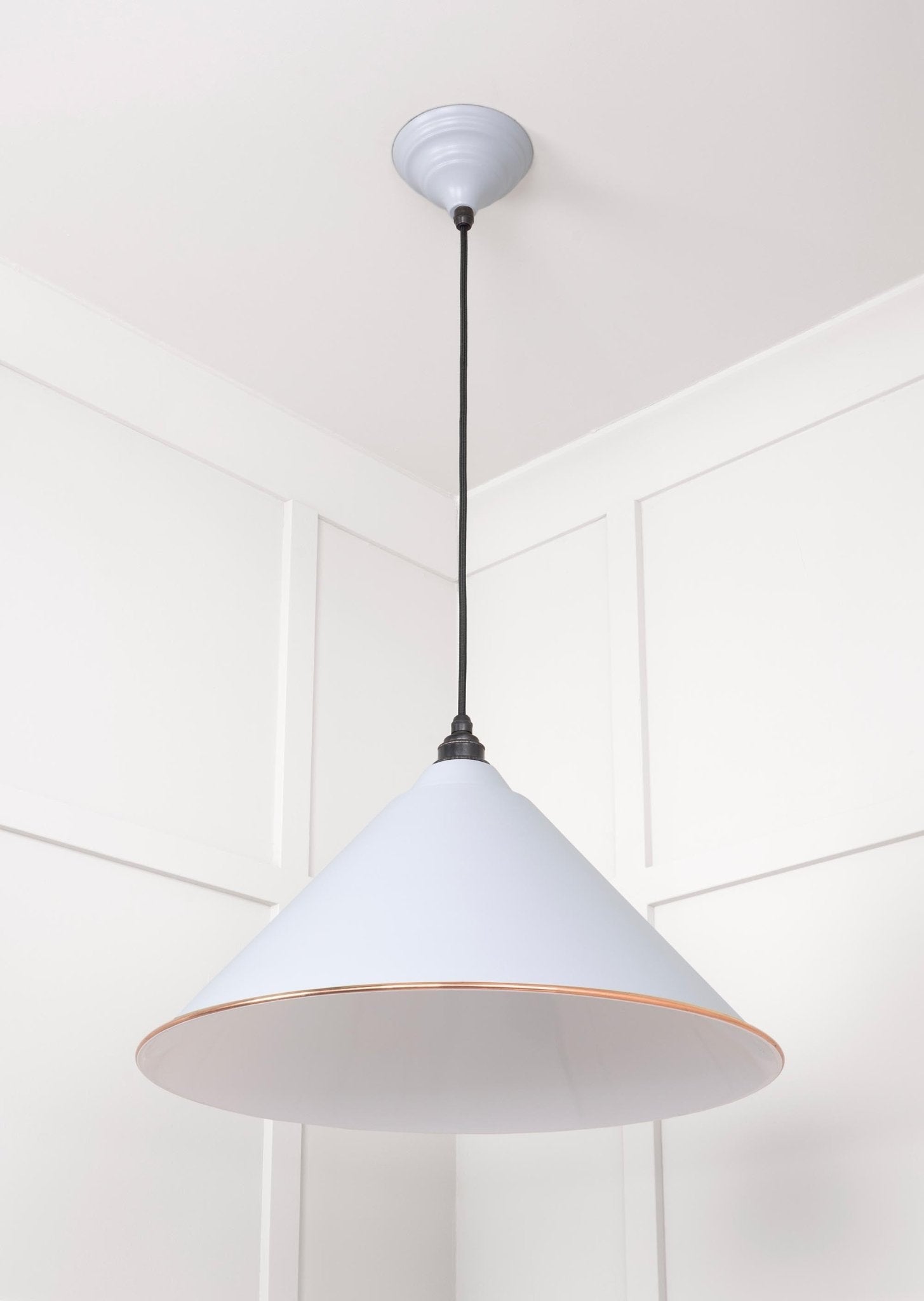 White Gloss Hockley Pendant | Accent Birch - From The Anvil - EB London