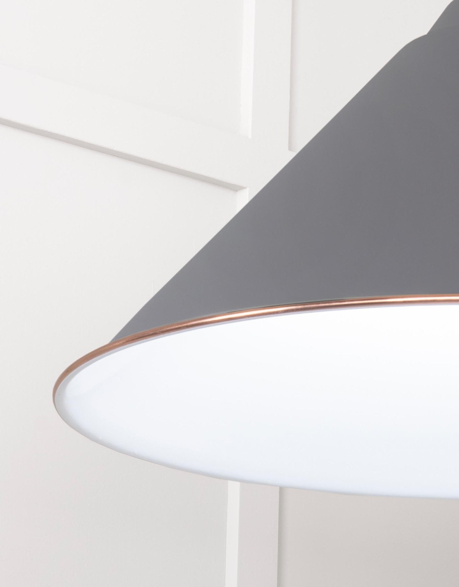 White Gloss Hockley Pendant | Accent Bluff - From The Anvil - EB London