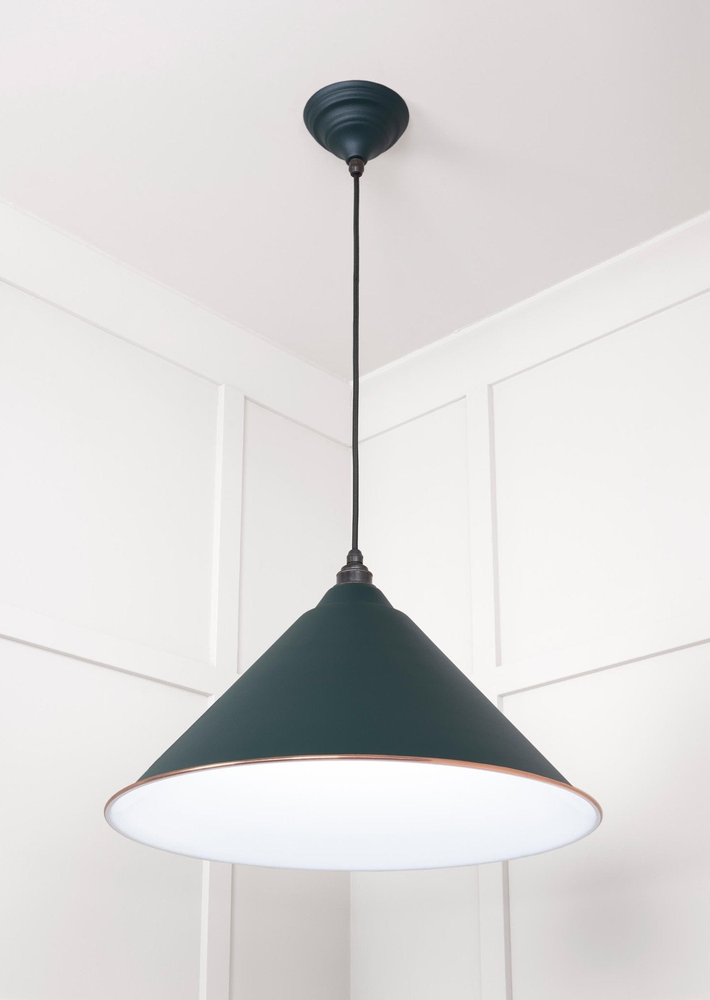 White Gloss Hockley Pendant | Accent Dingle - From The Anvil - EB London
