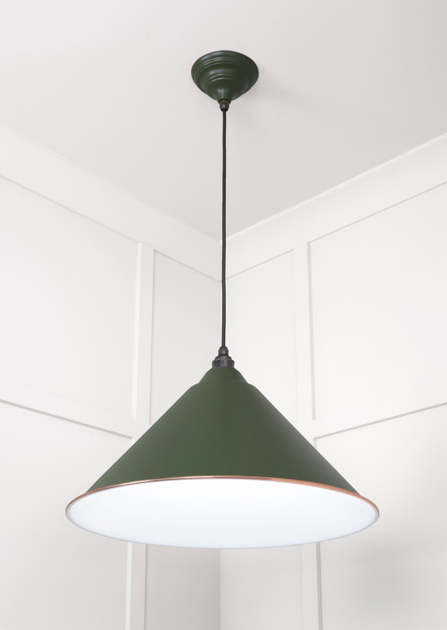 White Gloss Hockley Pendant | Accent Heath - From The Anvil - EB London
