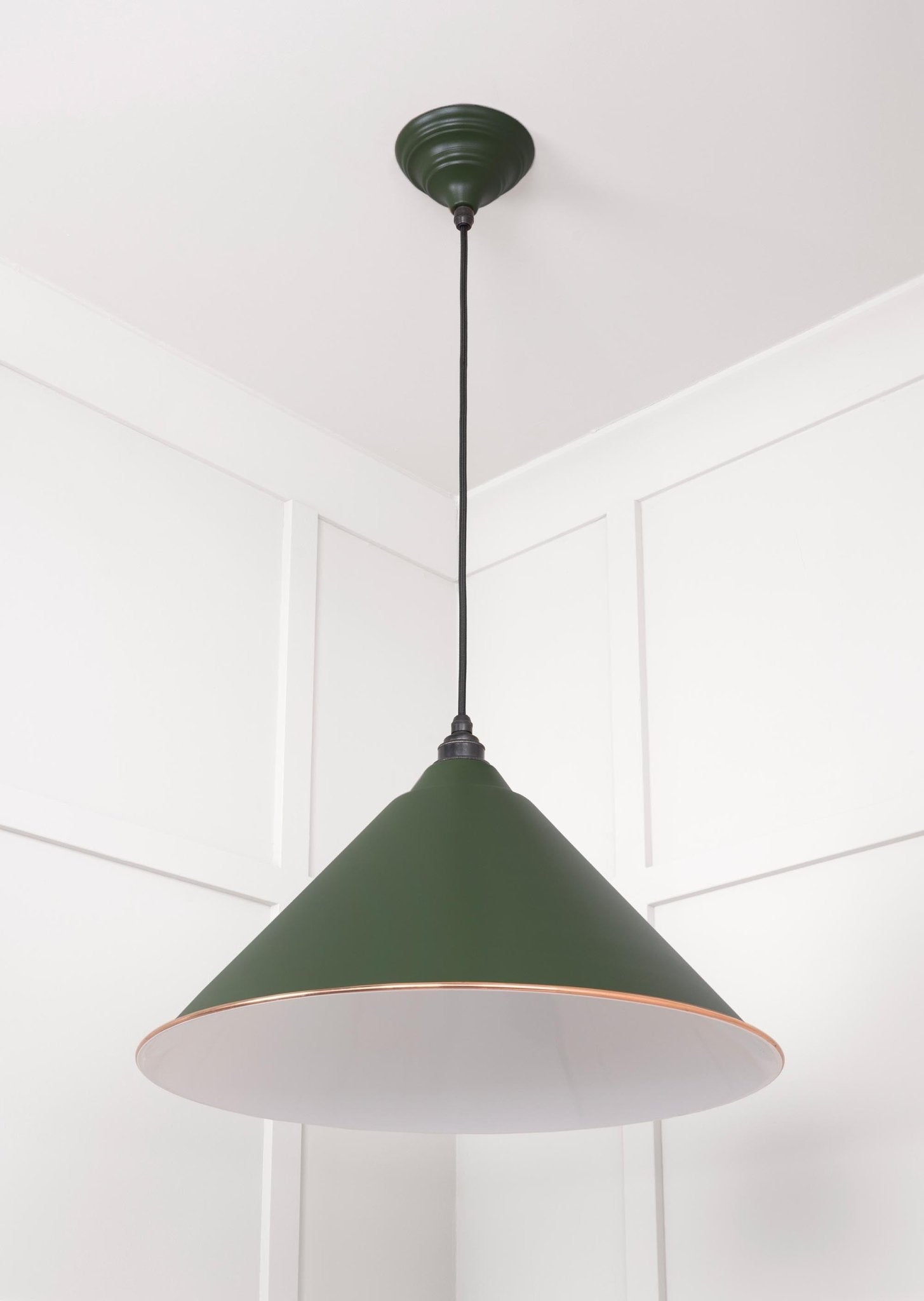 White Gloss Hockley Pendant | Accent Heath - From The Anvil - EB London