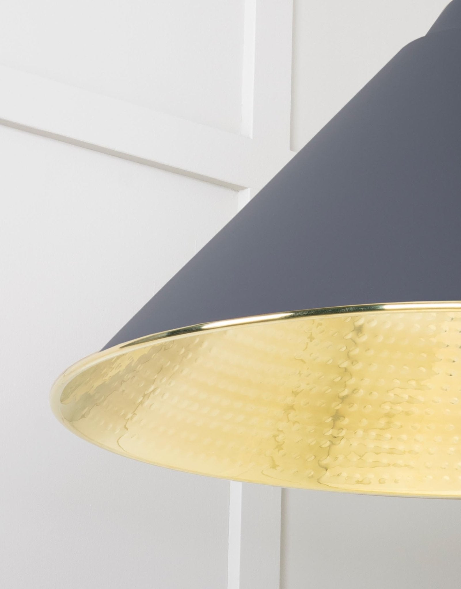 White Gloss Hockley Pendant | Accent Slate - From The Anvil - EB London