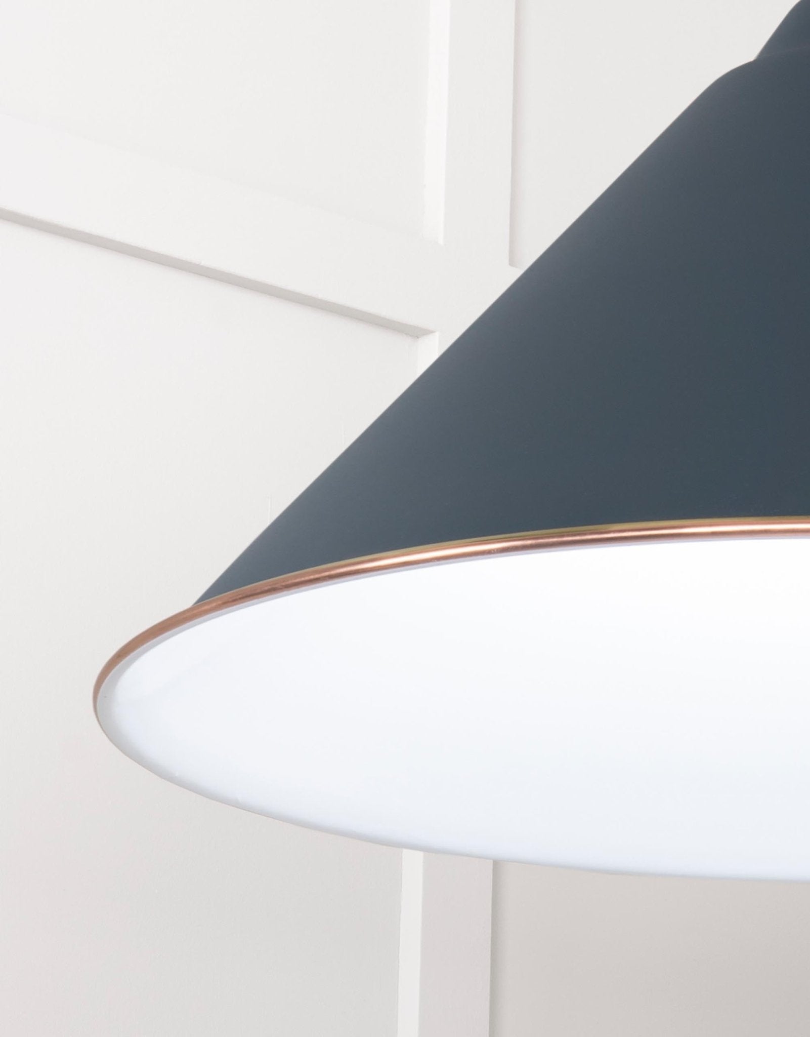 White Gloss Hockley Pendant | Accent Soot - From The Anvil - EB London
