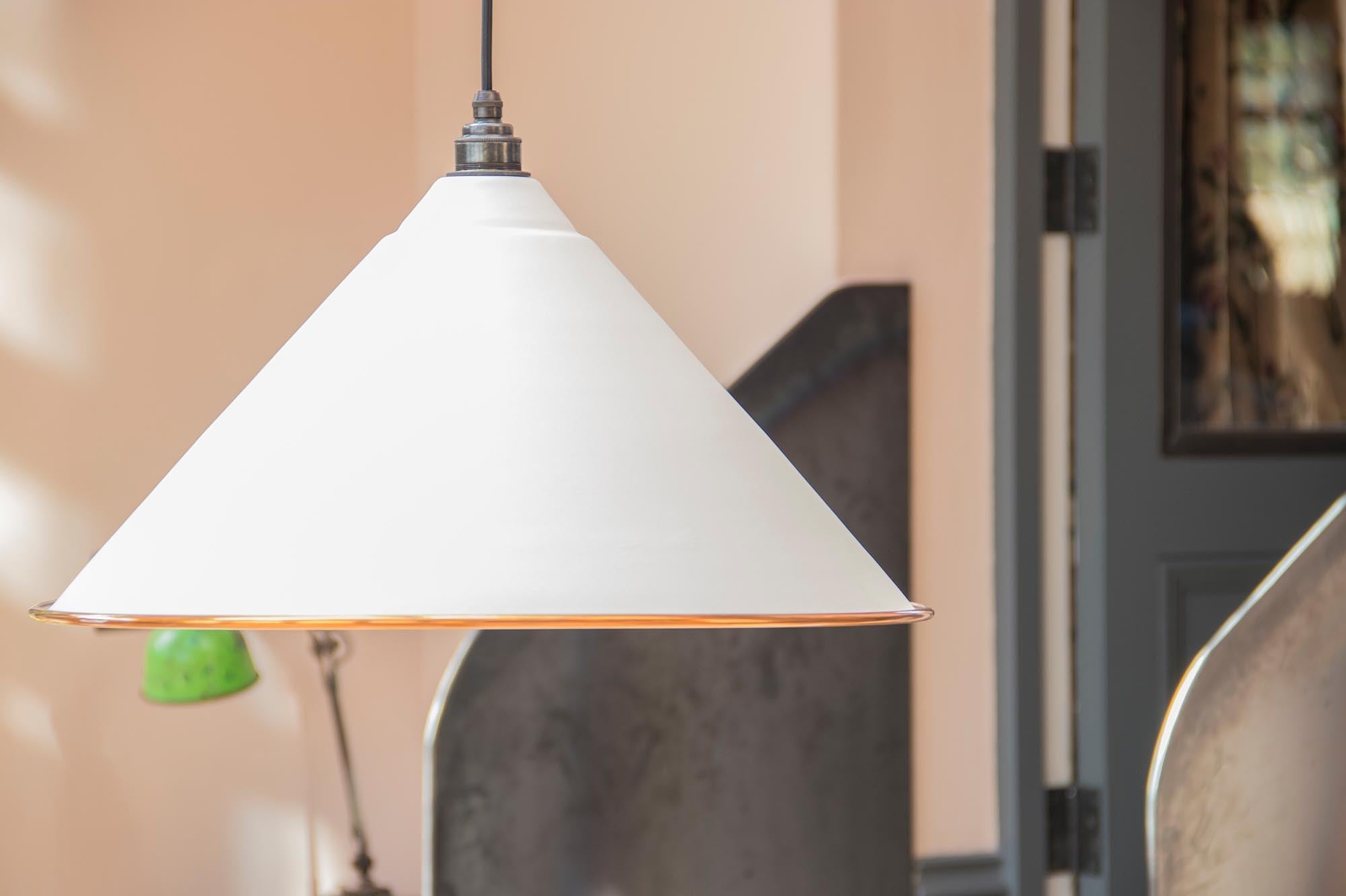 White Gloss Hockley Pendant | Accent Teasel - From The Anvil - EB London
