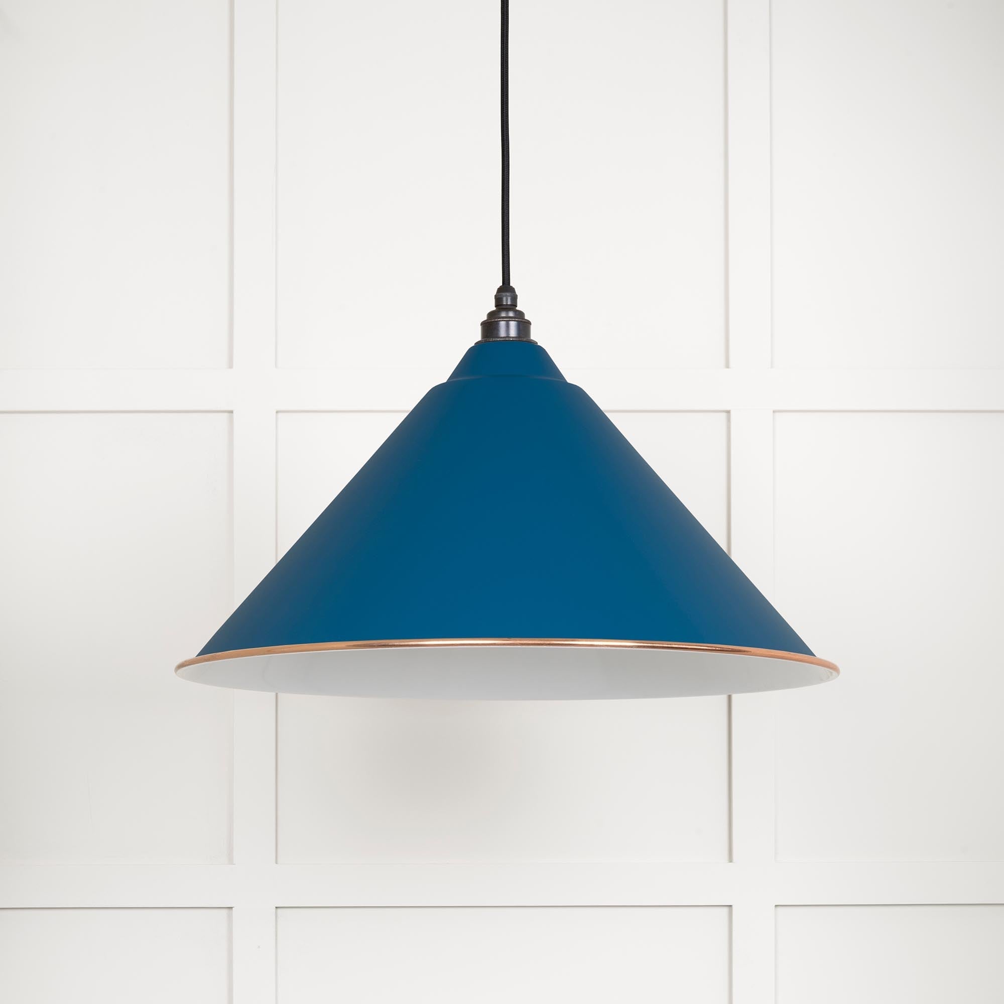White Gloss Hockley Pendant | Accent Upstream - From The Anvil - EB London