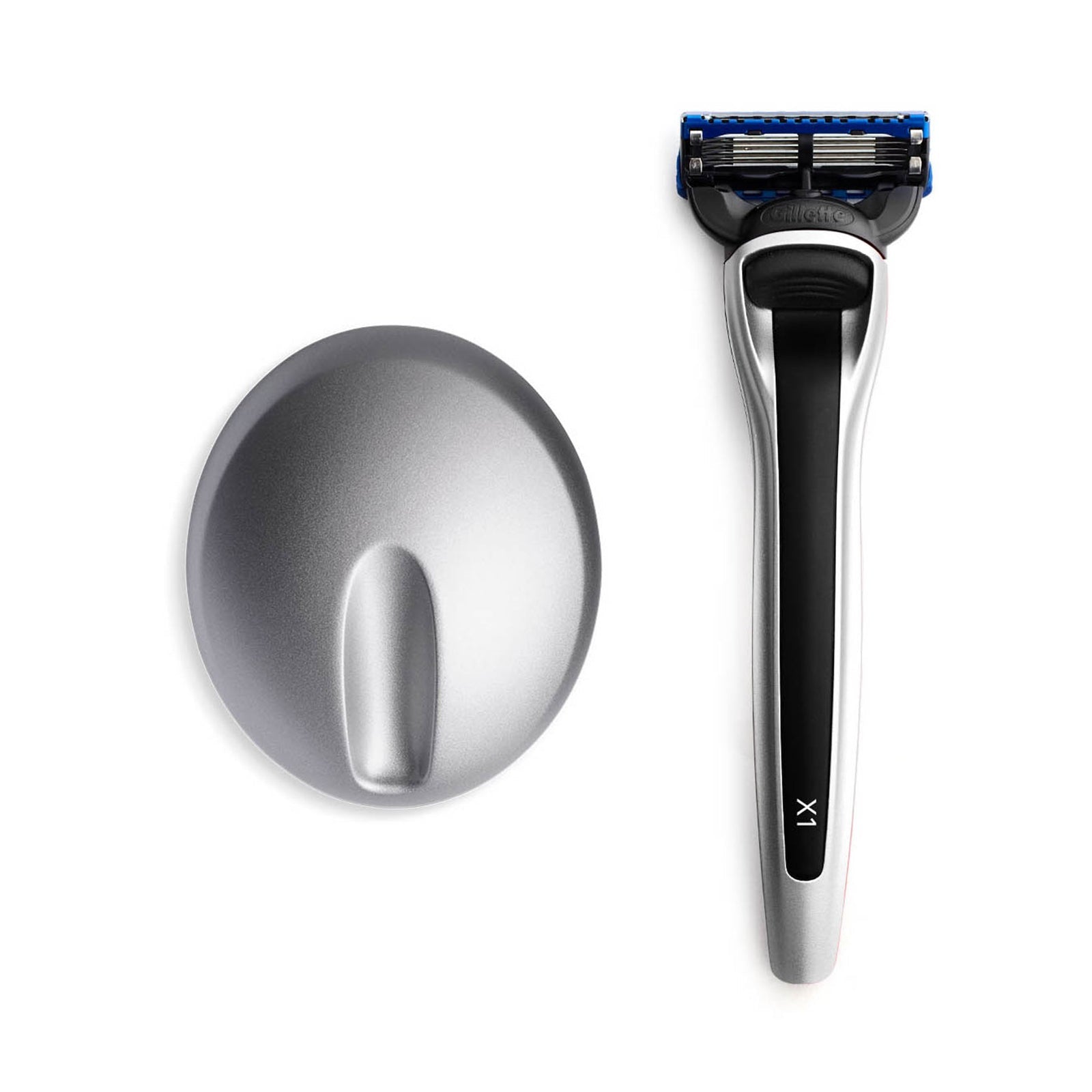 X1 Argent Shaving Set with Stand(Gillette Fusion5 Razor) - Bolin Webb - EB London