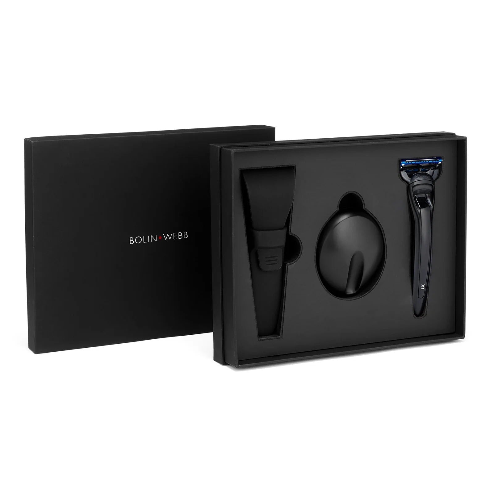 X1 Nero Black Shaving Kit(Gillette Fusion5 Razor) - Bolin Webb - EB London