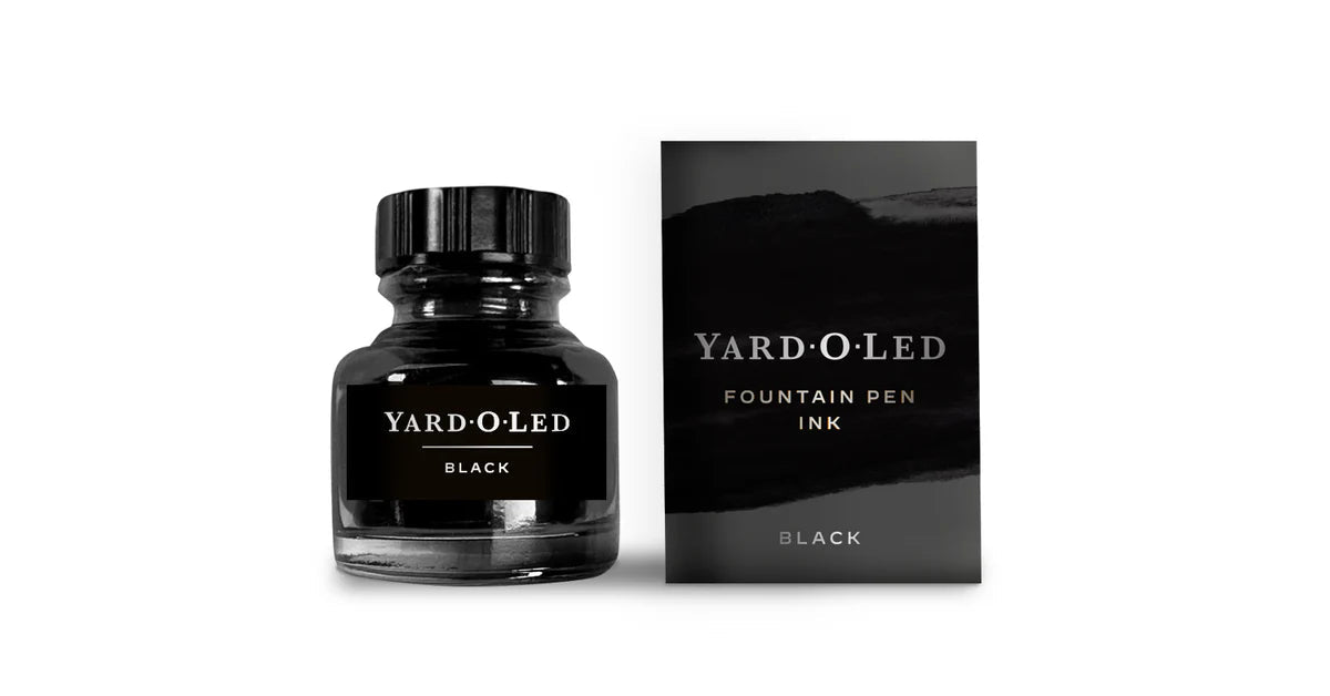 Yard-O-Led - Jet Black Fountain Pen Ink 30ml - EB London