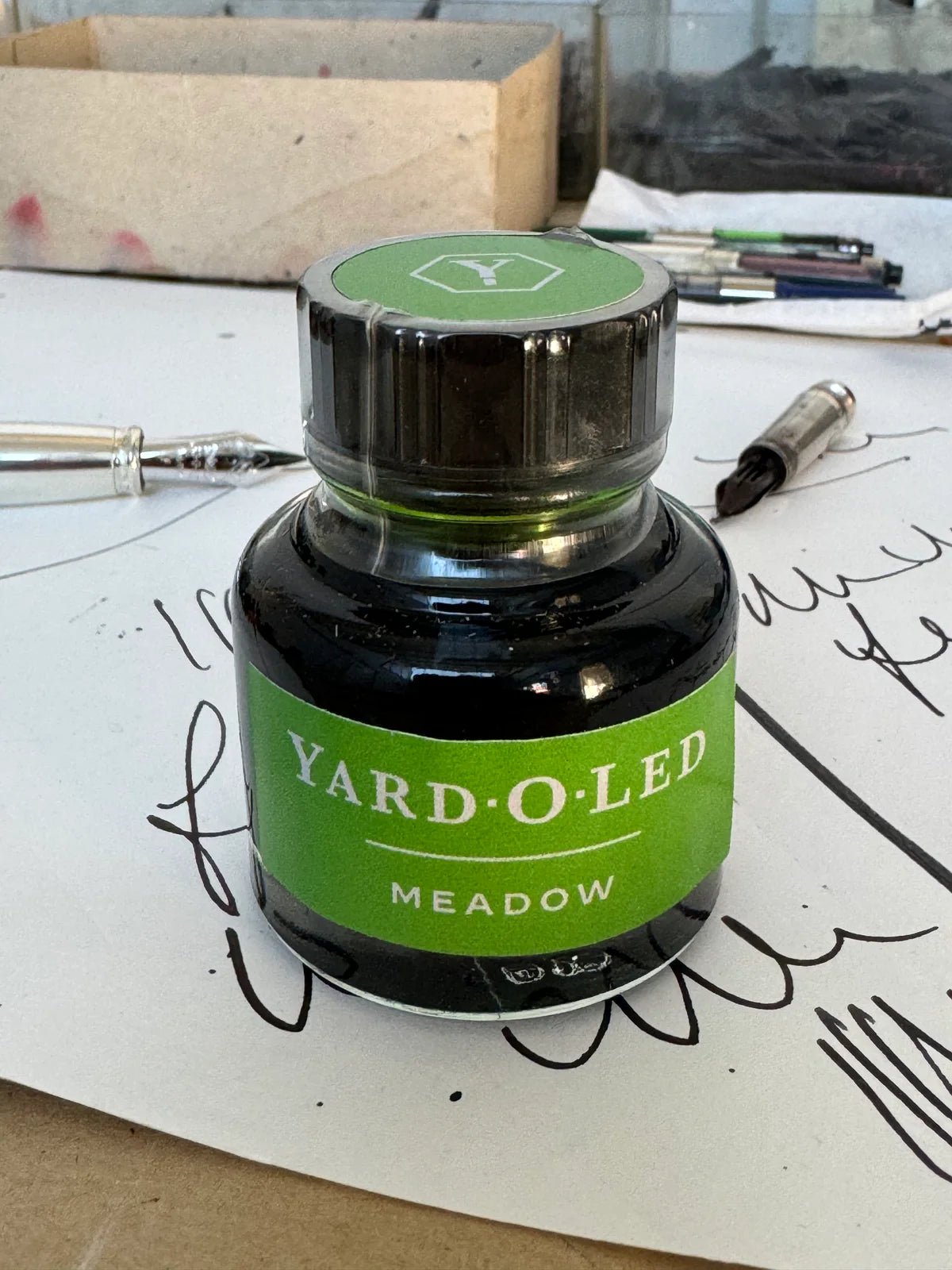 Yard-O-Led - Meadow Green Fountain Pen Ink 30ml - EB London