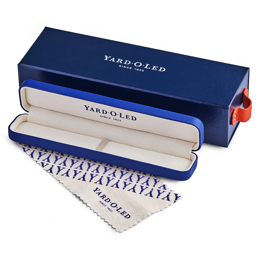 Yard-O-Led - Pocket Barley Wave Fountain Pen - Sterling Silver - EB London