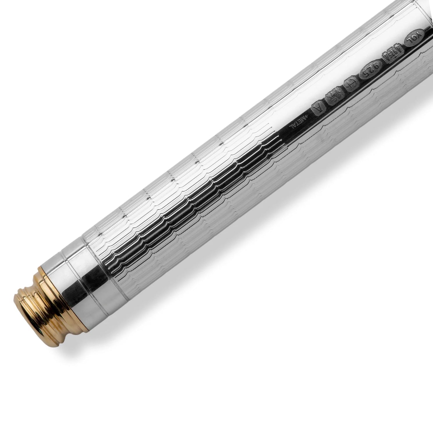 Yard - O - Led - Pocket Honeycomb Sterling Silver Fountain Pen - EB London