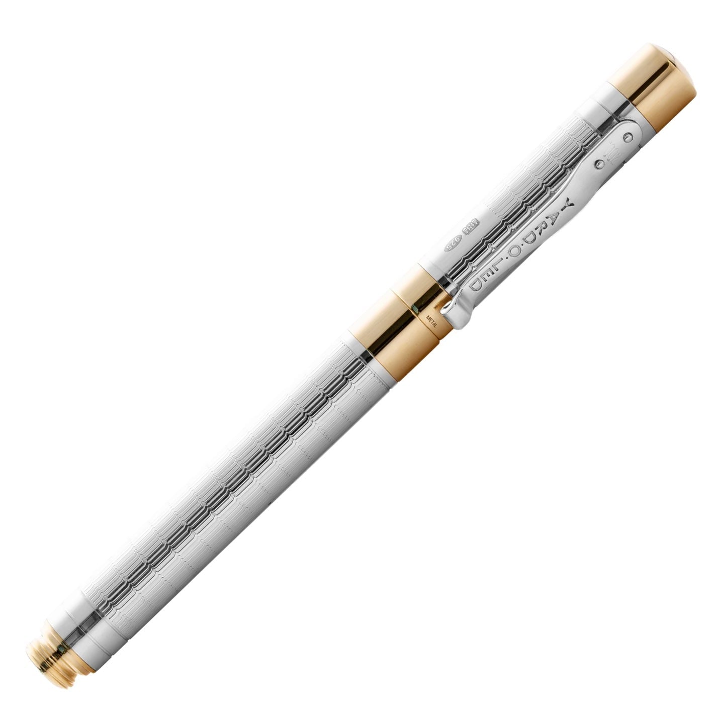 Yard - O - Led - Pocket Honeycomb Sterling Silver Fountain Pen - EB London