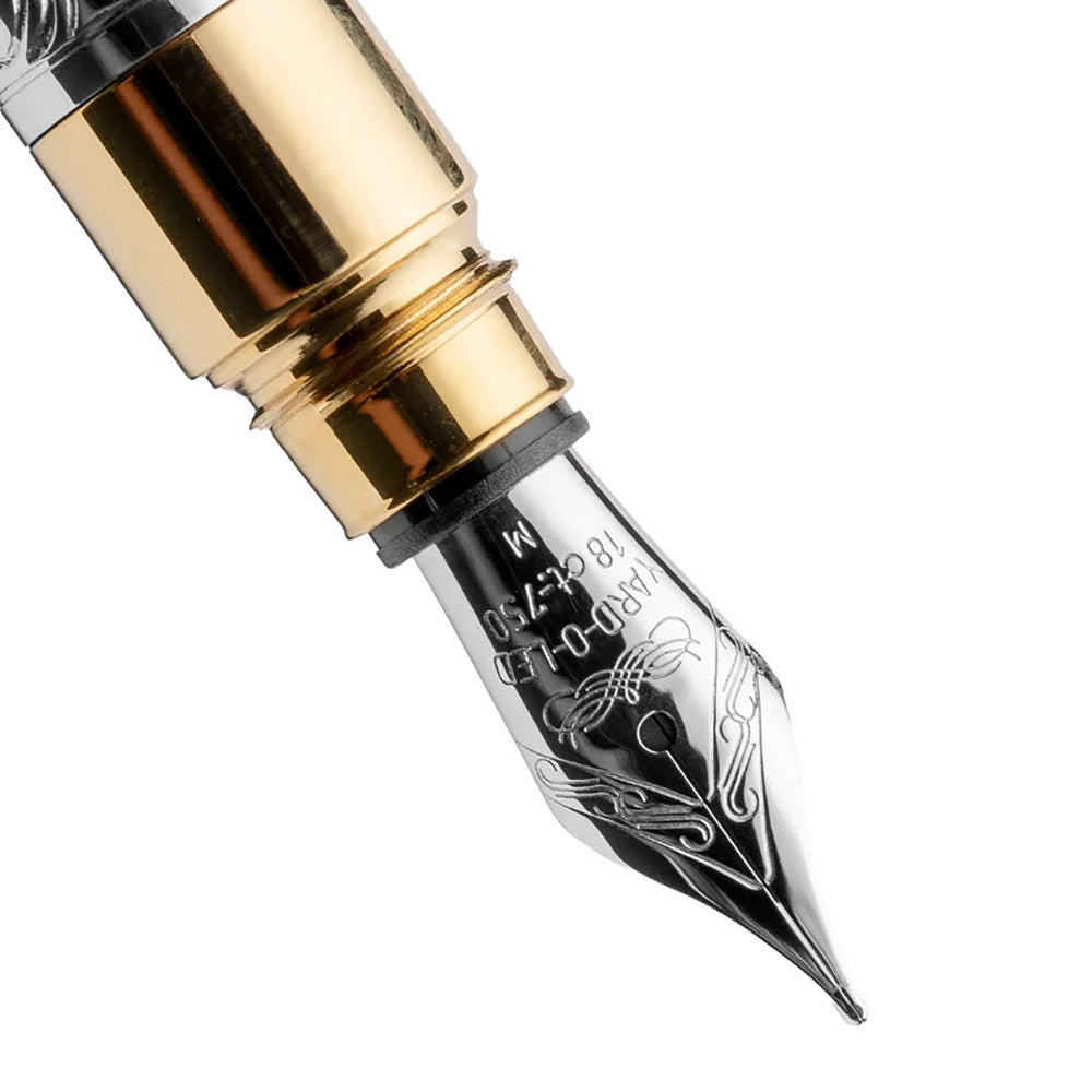 Yard-O-Led - Pocket Victorian Fountain Pen - Sterling Silver - EB London