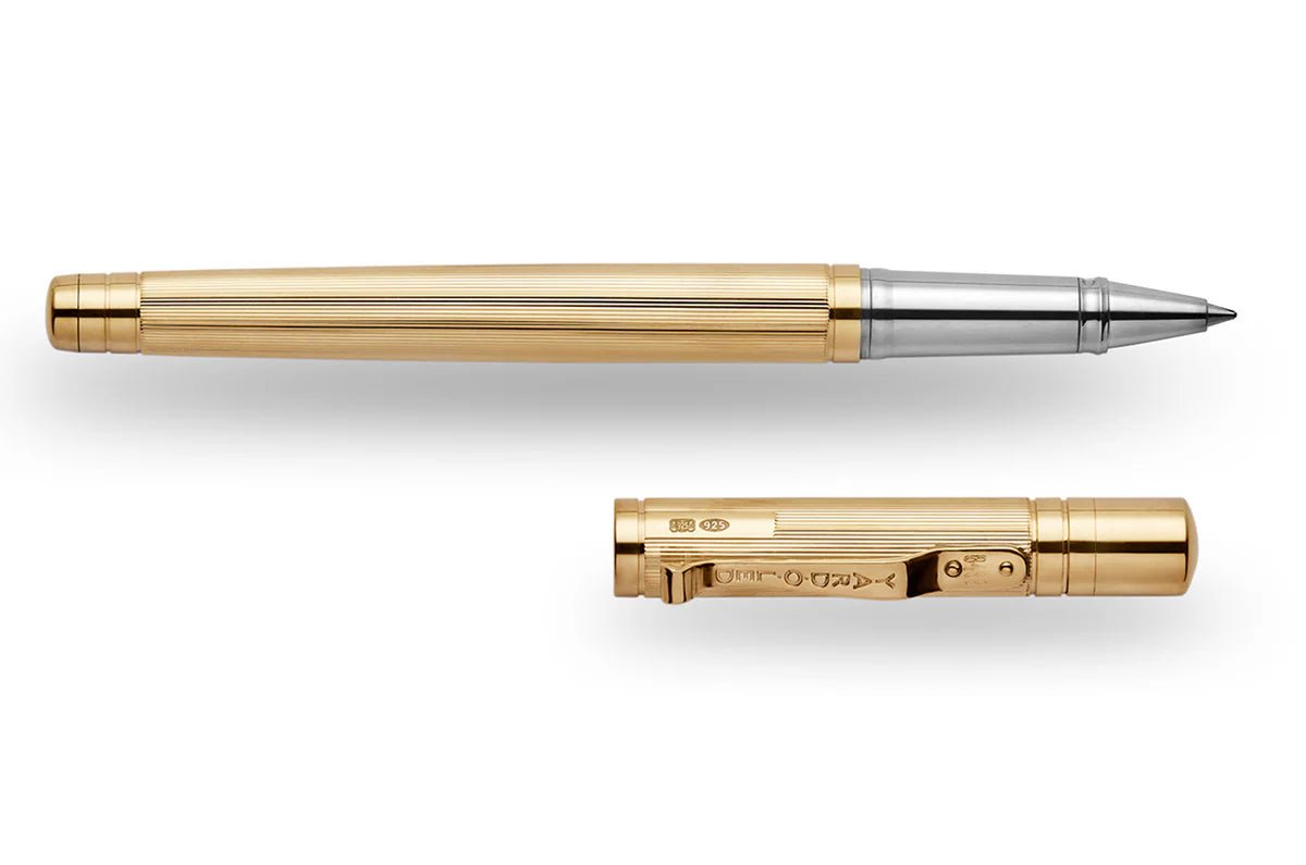 Yard-O-Led - The Pinstripe 72 Gold Vermeil Standard Rollerball - EB London