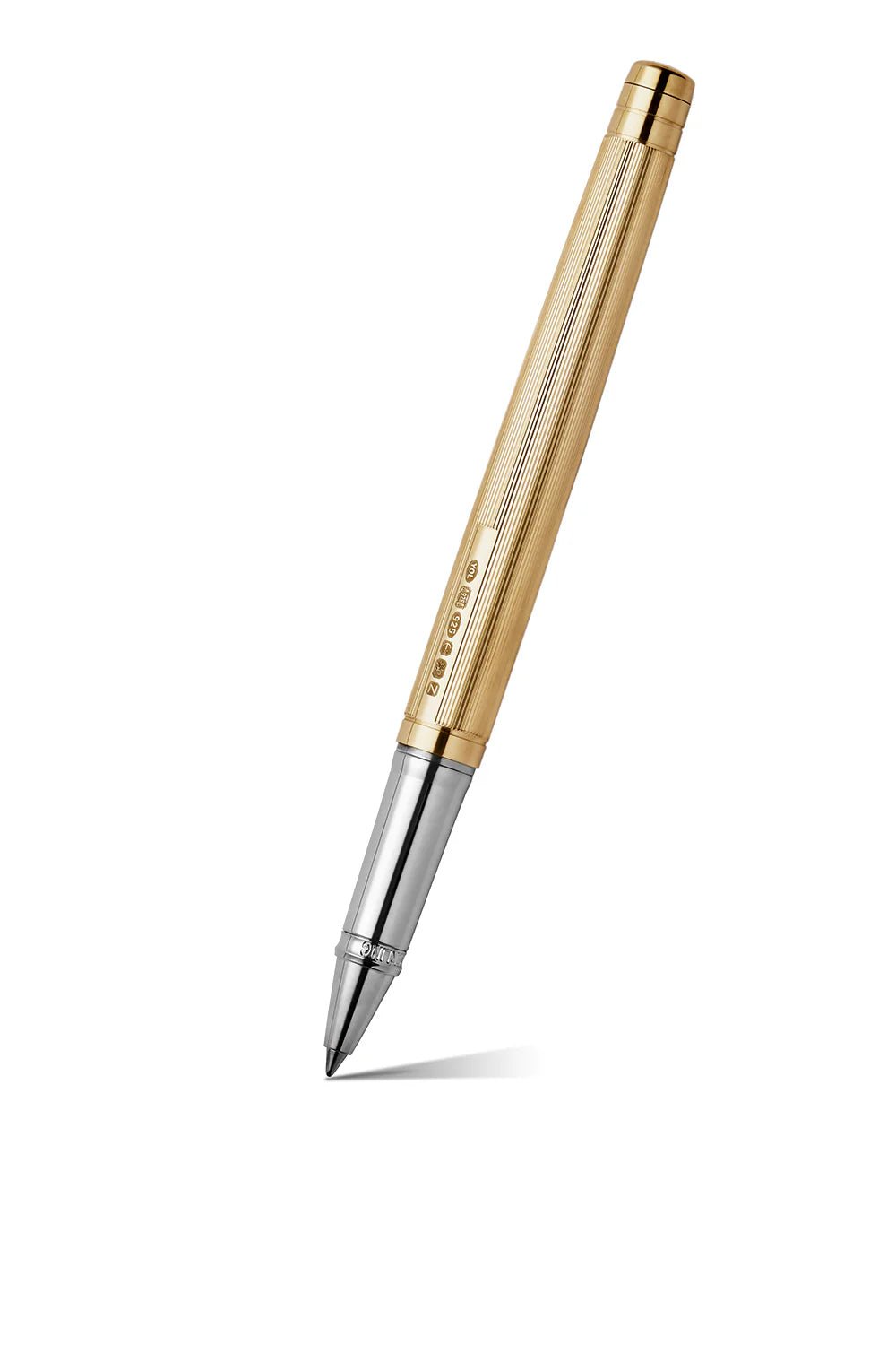 Yard-O-Led - The Pinstripe 72 Gold Vermeil Standard Rollerball - EB London