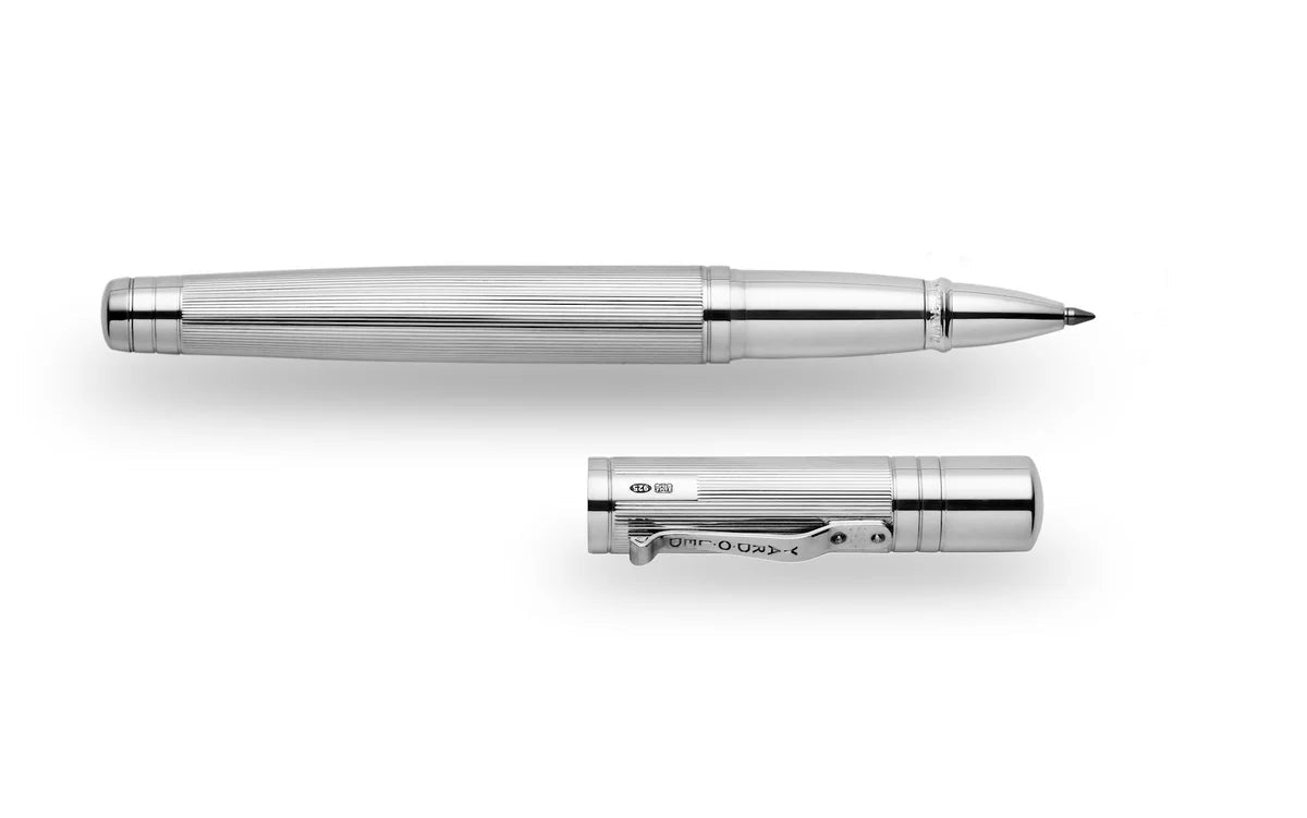 Yard-O-Led - The Pinstripe 72 Sterling Silver Grand Rollerball - EB London