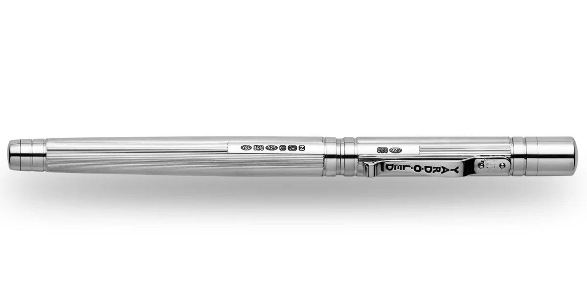 Yard-O-Led - The Pinstripe 72 Sterling Silver Standard Rollerball - EB London