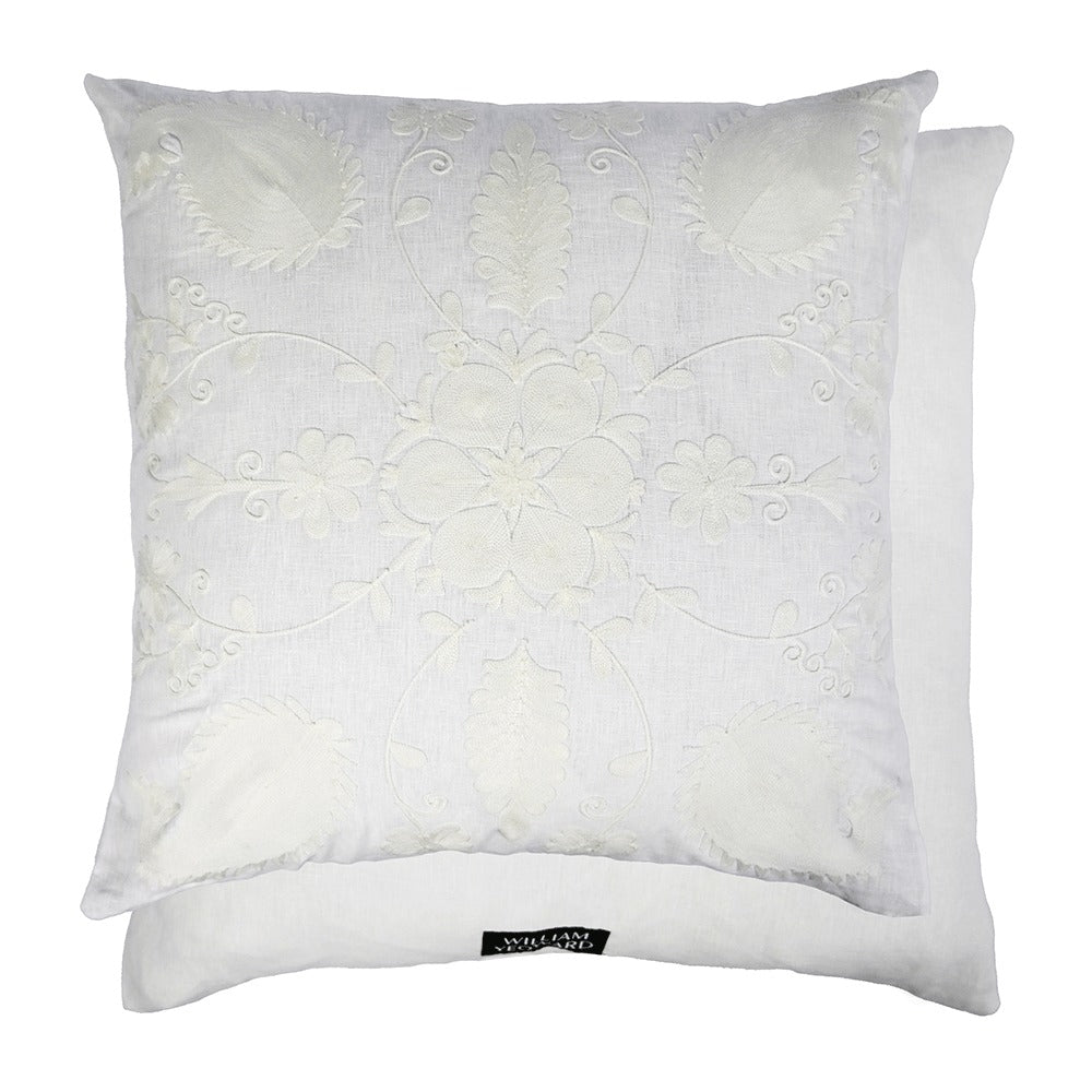 William Yeoward Zinnia - Cloud 60x60cm Cushion luxury cushion - EB London product image 1